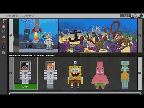 All 40 Official SpongeBob Minecraft Skins!