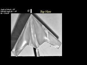 Effect of sideslip angle on vortex breakdown