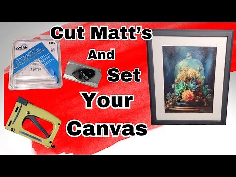 How to use the Logan 2000 Matt cutter to create beautiful canvas pictures, Affordable and portable!