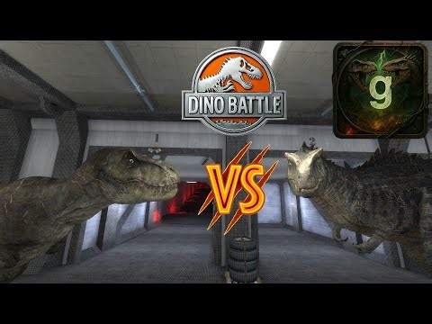 EPIC Jurassic world Nextbots Giganotosaurus Dinosaur Ramapage Battle Garry's Mod