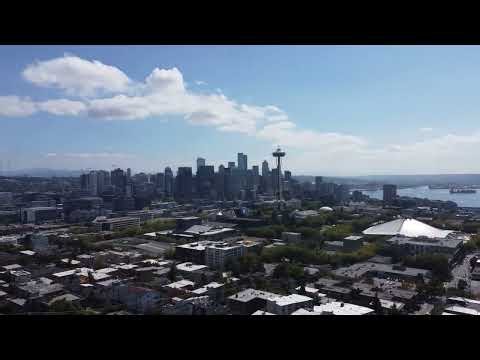 Seattle Kerry Park Aerial Views | Iconic Skyline Drone Footage in 4K