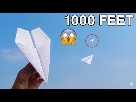 How to Make a Paper Plane That Flies 1000 Feet 😱 | Easy Long Distance | lohit creation