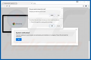 Install Extension To Continue Scam