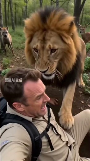 Lion Cub at Sunrise — A Moment of Instinct in the Savanna