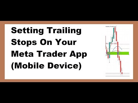 How to set trailing stop manually on Meta Trader App on your mobile device