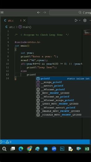 C Program to Check Leap Year | Amresh TechCode | C Programming #coding #DAY3_2
