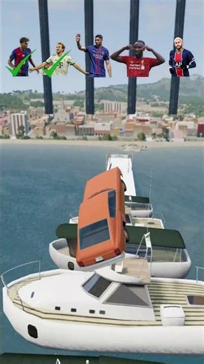 Physics Engine Boat Crash Test BeamNG #shorts #simulation
