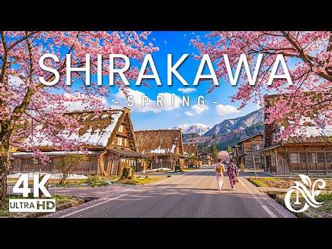 Shirakawa-go 4K – Spring Traditional Gassho Villages, Mountain Valleys & Timeless Rural Japan