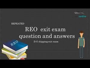 REO exit exam questions| dg shipping exit exam question and answers|virtual guru.