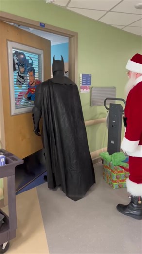 6.7K views · 356 reactions | 6 year old Kolton is receiving 24/7 chemo treatments. Since he will be in the hospital for Christmas. I brought Santa and Christmas to him. | The Batman Of Spring Hill | Facebook
