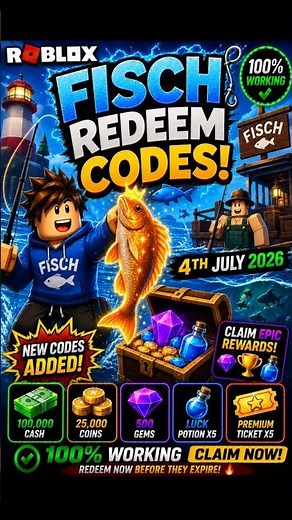 ALL NEW Fisch Codes | Roblox Fisch Redeem Codes