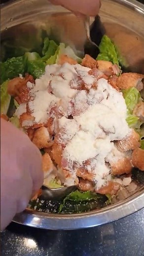 The Easiest Chicken Nugget Caesar Salad Ever