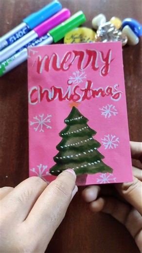 DIY Christmas Tree Card Idea #christmastree #christmas #christmasdecor #merrychristmas #xmas