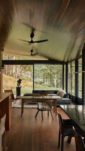 The Local Project on Instagram: "Architects at Home • Video Feature • According to Rob Mills of @robmillsarchitects, finding the right balance between wall and window was essential at @howquariverlodge. Walls are what cocoon us – without them, an all-glass space can feel too exposed. It’s the presence of solid surfaces that creates warmth, comfort and a sense of being enveloped. Watch the full video or read Rob Mills at Home on The Local Project or in the hardcover book, Architects at Home. Phot