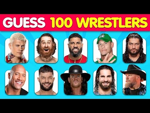 Guess the WWE Superstars in 3 Seconds | Top 100 Most Famous WWE Wrestlers 💪
