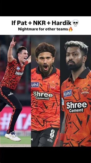 The DEADLIEST Trio? 💀 Pat + NKR + Hardik = Nightmare! 🔥#ipl2026 #srh #shorts