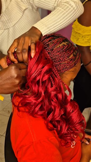 Knotless French Curl Braids at Braidy Salon