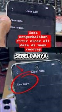 How to restore the clear all data feature in the recovery menu on the latest Vivo cellphone #serv...