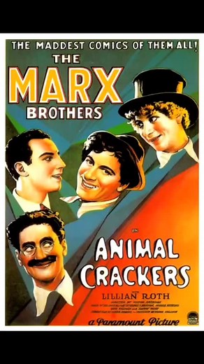 Animal Crackers (1930) Hooray for Captain Spaulding! (and the Chaos) 😂 The Marx Brothers are at a high-society party where a priceless painting is stolen. When a legendary explorer (Groucho Marx) arrives, a madcap hunt for the painting ensues, filled with absurd one-liners, hilarious musical numbers, and non-stop mayhem. This is one of the Marx Brothers' most famous and beloved classics! #AnimalCrackers #MarxBrothers #ClassicComedy #OldHollywood #FilmTok #GrouchoMarx #ChicoMarx #HarpoMarx #Zepp