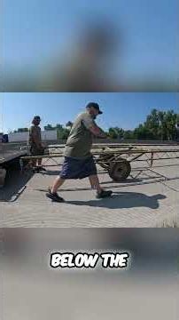 Boat Trailer Winch Magic: Pontoon Off Road! #shorts