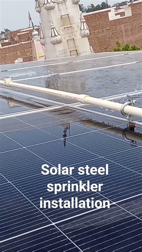 solar water cleaning system #solarinstallation #solarenergy #viral