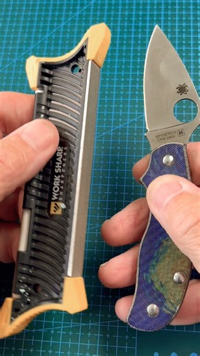 The Secret to Spyderco Sharpness #edc #sharpening