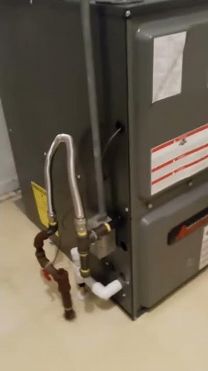 Check out the new furnace. (Amana gas furnace)