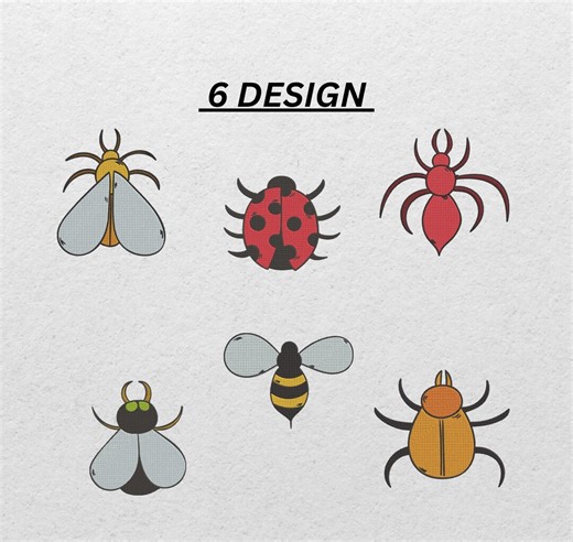 Bug Embroidery Design - Etsy
