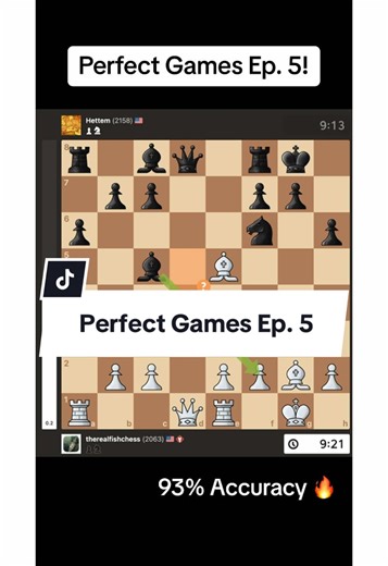 Perfect Games Ep. 5, 93% Accuracy! It is important to come up with long-term plans and play moves according to that objective. #chess #chesstok #chessman #hikaru #magnus #chessmaster #perfect