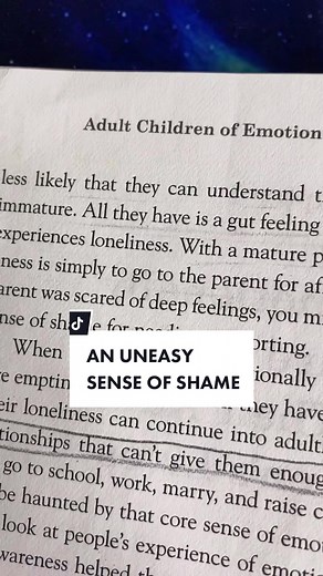 An uneasy sense of shame. We’ll be working with the author of Adult Children Of Emotionally Immature Parents for the next month in our self-healing book club. Please come join us. More info in profile.