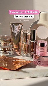 This limited-edition 6-piece kit features hyaluronic acid, SPF, niacinamide, and many other powerhouse ingredients designed to give you a glow just like JLO. 💃🏽 For a limited time, get your introductory Fresh & Flawless Skincare kit for only $59.95 2 FREE GIFTS ✨ | JLo Beauty