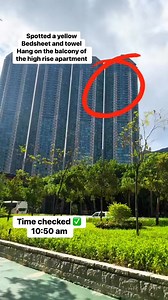 19K views · 24 reactions | Captured the yellow bedsheet and towel on the top of high rise apartment #spotted #capturethemoment #yellowbedsheet #towels #highriseapartments #fyp #reelsviralシ #highlights2025 #virals #reelsvideo | Nena Copreros | Facebook