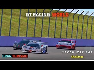 PSP Gran Turismo 2025 | GT Racing on Speedway Track Lap Gameplay