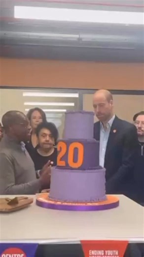 Very moving words from Prince William as he marked 20 years as patron of Centrepoint, the youth homelessness charity. During the visit, he helped cut a huge celebratory cake and took part in painting a new ‘Wall of Hope’ mural. | HELLO!