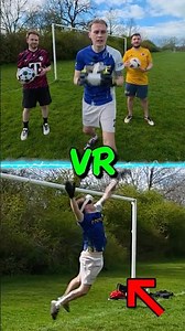 I Tried Saving REAL Football Shots… In VR 🧤⚽️