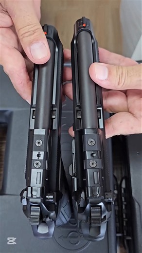 Beretta 92X RDO Compact VS full-size 9mm Pistol USA. #shorts #9mmpistol #beretta92x #9mm