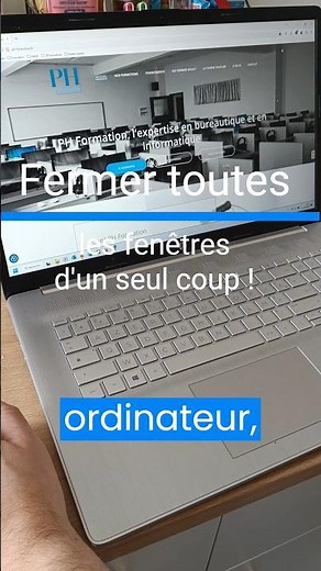 Réduire toutes les fenêtres d'un seul coup ! 💻🪟 #astuce #pc #ordinateur #raccourci #shorts #windows