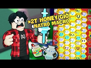 Cách Mình Kiếm Hơn 2T Honey/Giờ Với MACRO Bee Swarm Simulator! - Roblox