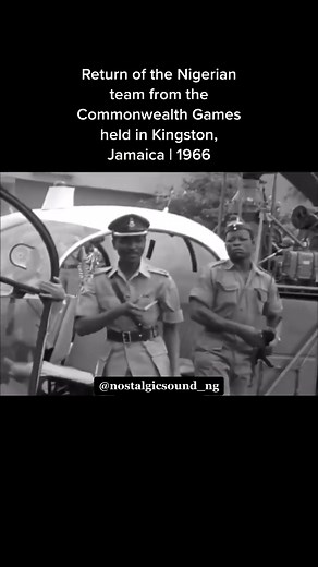 Commonwealth Games 1966: Footage of the return of the Nigerian team from the Commonwealth Games held in Kingston, Jamaica. . Nigeria won a tally of 10 medals (3 Gold, 4 Silver & 3 Bronze), placed 9th in the medal table. . They were met at the airport in Ikeja by the new Nigerian Head of State, Lt. Colonel Yakubu Gowon. Also present was Major Mobolaji Johnson, the then administrator of the FEDERAL CAPITAL TERRITORY OF LAGOS. . . 🎼: OPPORTUNITY - Chief Oliver De Coque