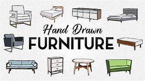 Hand Drawn Animated Furnitures