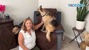 TAOCOCO 100% Waterproof Recliner Chair Covers, Non Slip Recliner Covers for Recliner Chair with Pocket, Washable Reclining Chair Cover Furniture Protector for Kids,Dogs(25'', Ocean Blue)