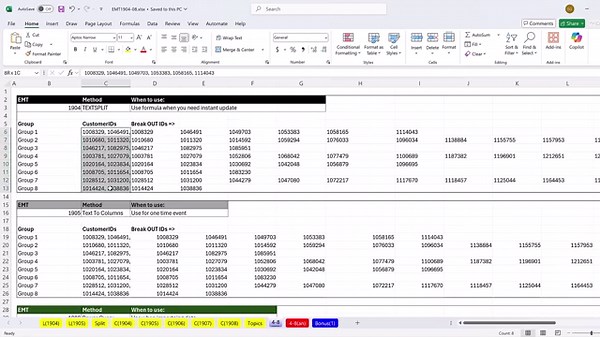 Excel Power Query to Spilt Column of Delimited Values. Excel Magic Trick 1906