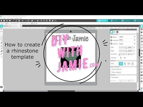 Easy Step-by-Step Rhinestone Template Tutorial in Silhouette Studio Business - www.diywithjamie.com