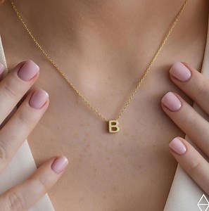 Silver Initial Necklace,initial Necklace,personalized Initial Jewelry,custom Letter Necklace,mothers Day Gifts,jx34 - Etsy