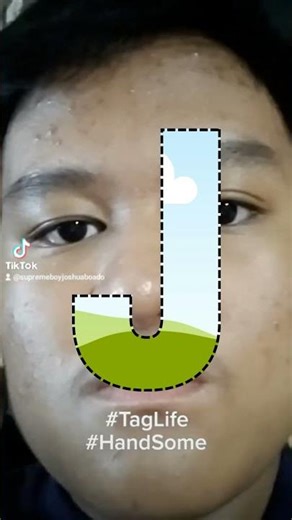 TikTok Video Solo (Canva) LETTER J FRAME (STYLE 3)