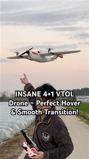 3D Printed VTOL Fixed Wing Drone Test | Hover & Transition Demo#rc #drone #automobile #vtol