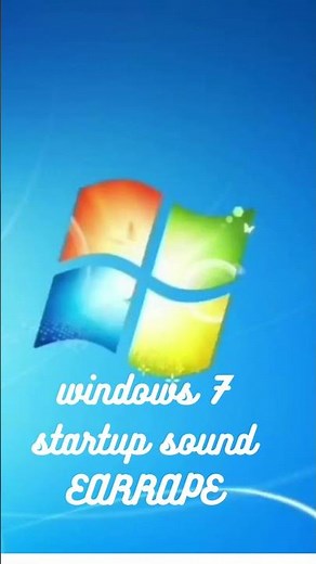 windows 7 startup sound EARRAPE #shorts #trending #tiktok #viral