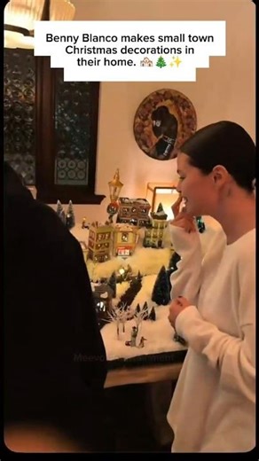 so much joy together. 🥰🎄❄️ #selenagomez #bennyblanco #christmas #fyp
