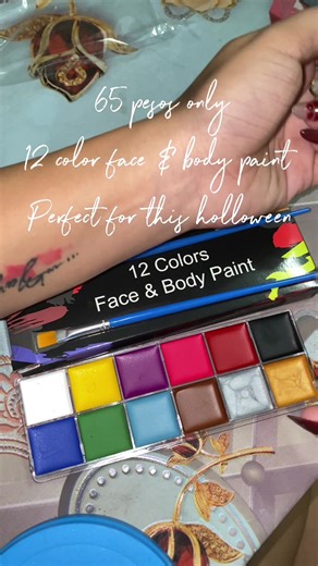 Affordable Halloween Face & Body Paint Set - 12 Colors for ₱65 Only!