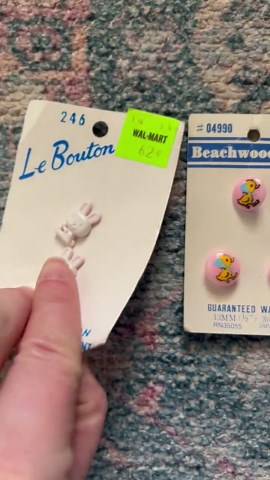 Vintage Rabbit and Chick Buttons for Sewing or Decor - Etsy